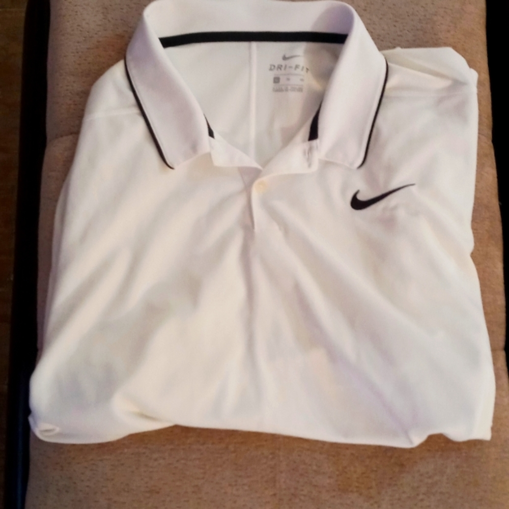 Nike Golf Dri Fit Polo XL White